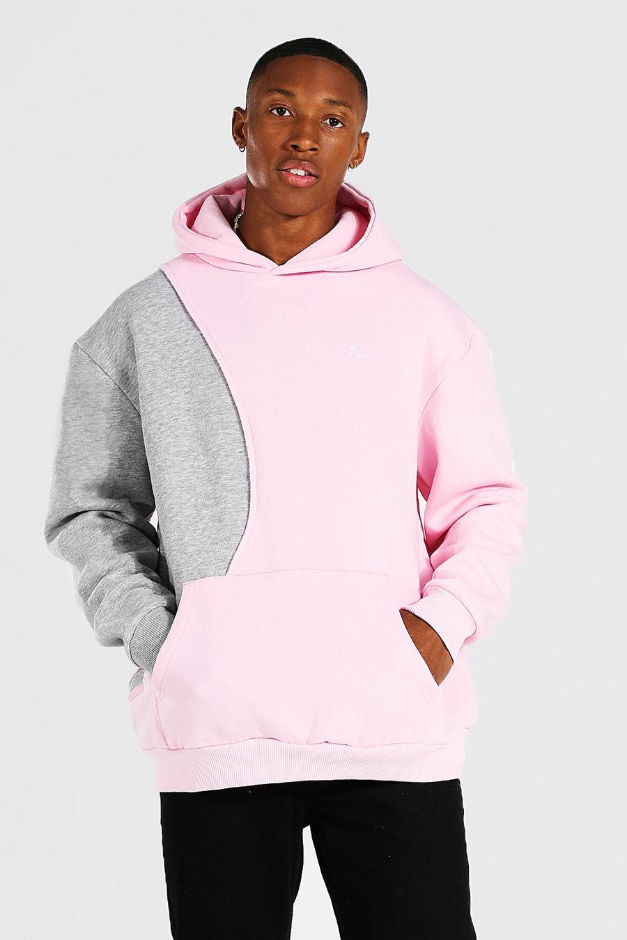 Odd future colorblock pink & white hoodie 2025 Odd future colorblock pink & white hoodie 2025